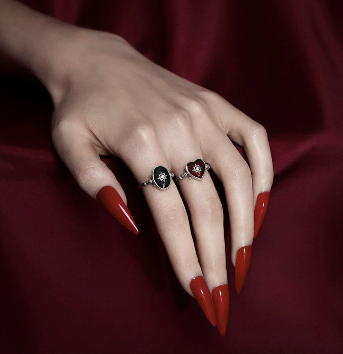 Regal Rose FOREVER YOURS. Red Enamel Heart Ring