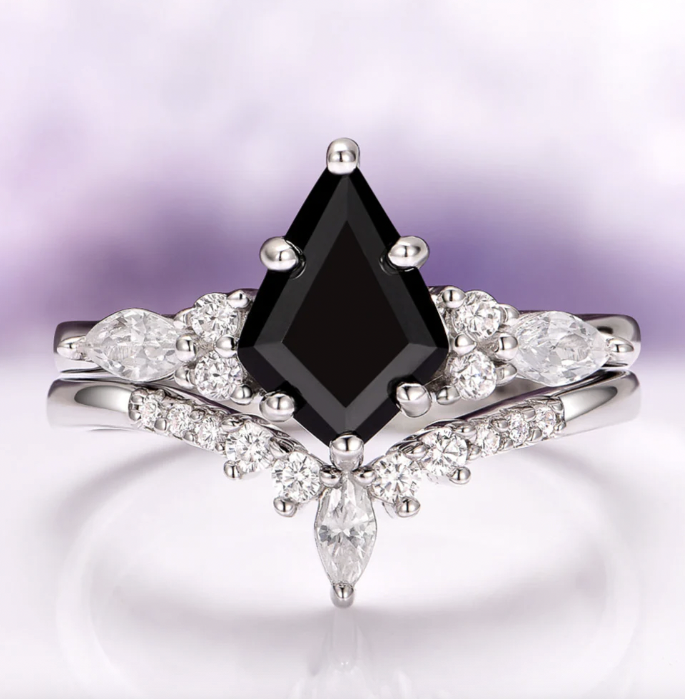 AquamariseSkye Kite® Black Onyx Engagement Ring