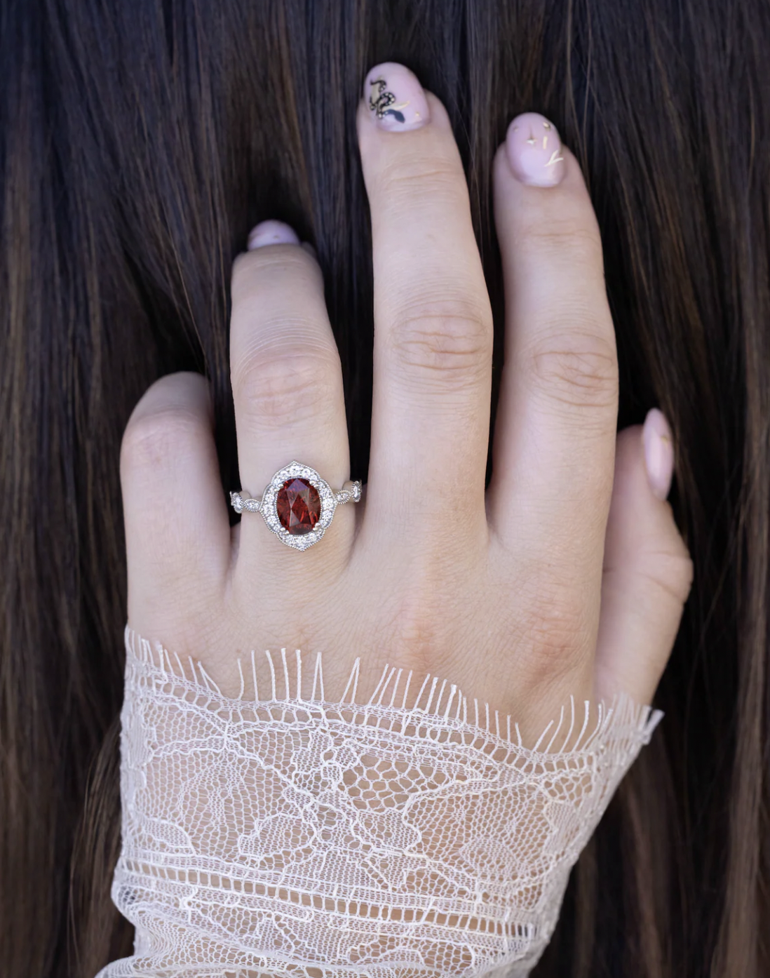 Staghead Design Bianca Engagement Ring