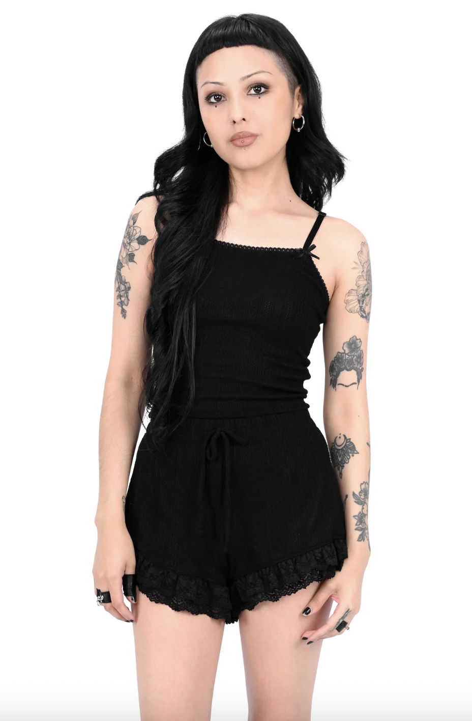 Foxblood Pointelle Shorts