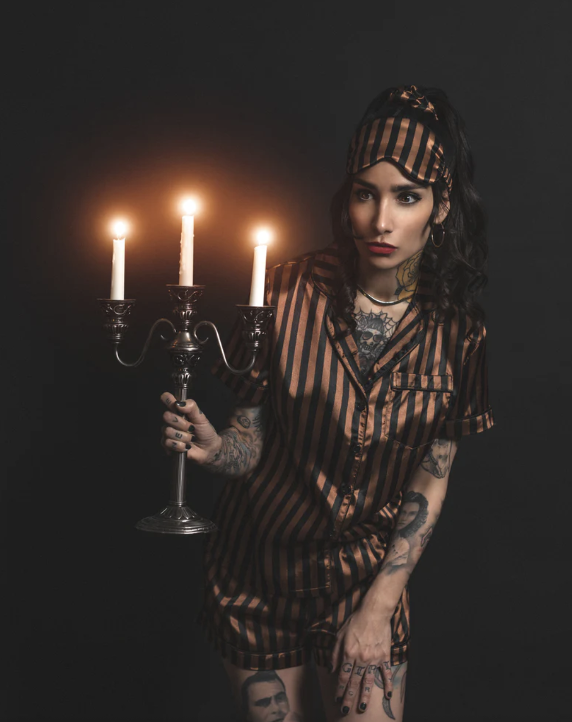 Lively Ghost Glorious Mourning 4-Piece Sleepwear Set