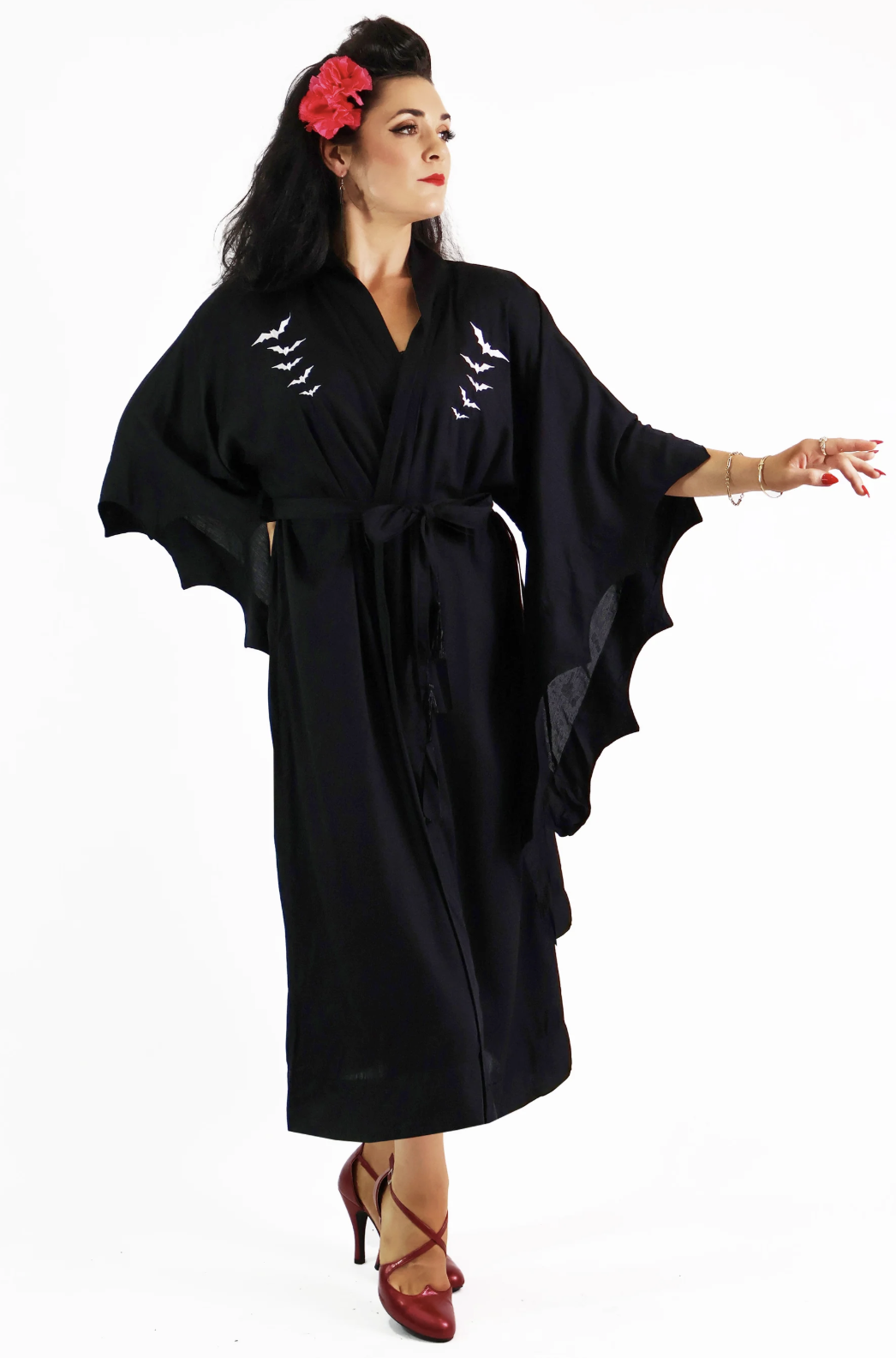 Bonsai Kitten Long Black Nightfall Gown