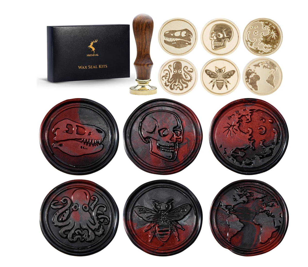 TELOSMA (via Amazon) Wax Seal Stamp Kit