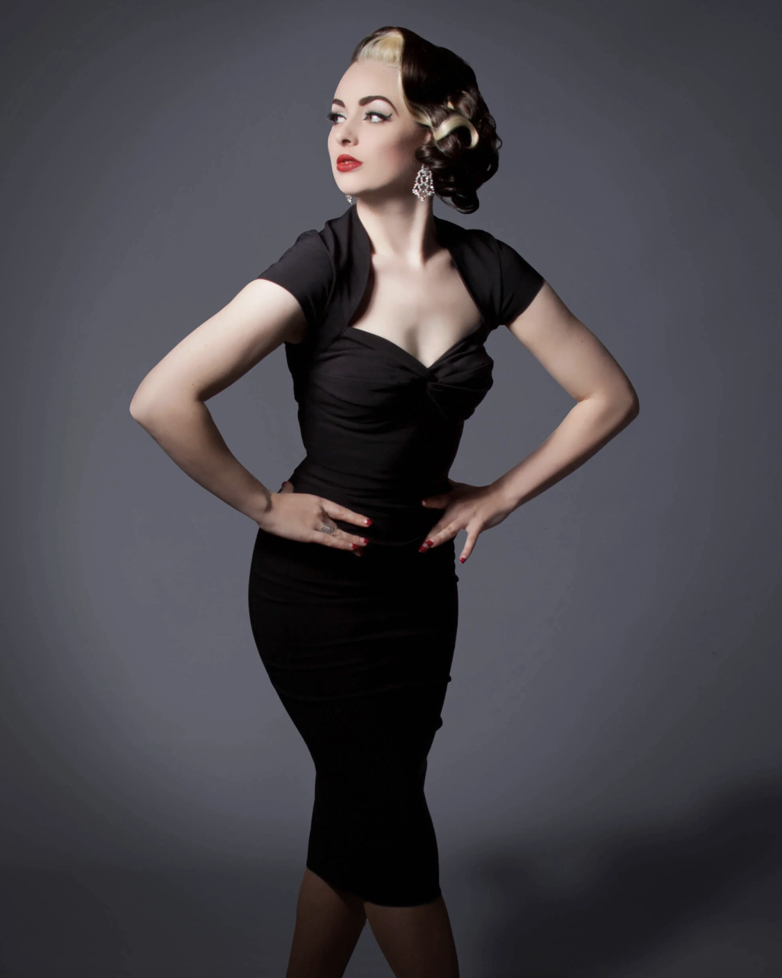 The House of Foxy 1950s Foxy Lady Wiggle Dress
