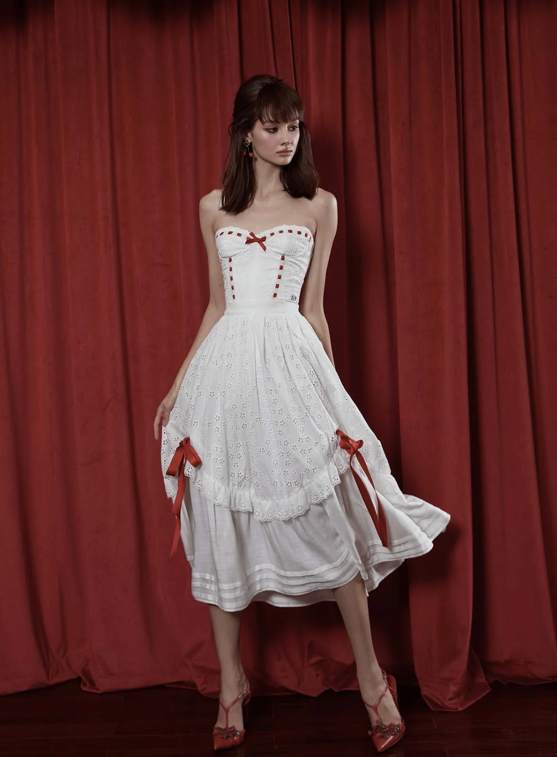 Lacemade Red Ballroom Corset and Skirt