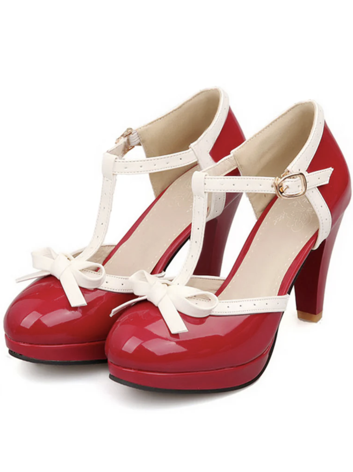 Retro Stage -38% Zoom the image with the mouse Retro Bow Décor High Heel Shoes