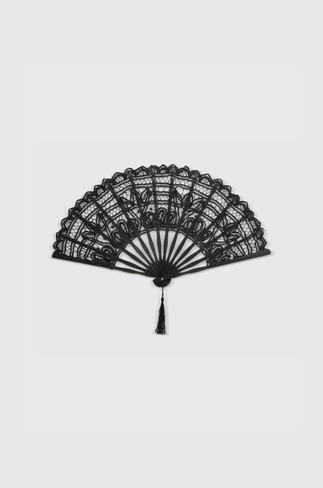 Babeyond Vintage-Style Cotton Lace Handheld Fan