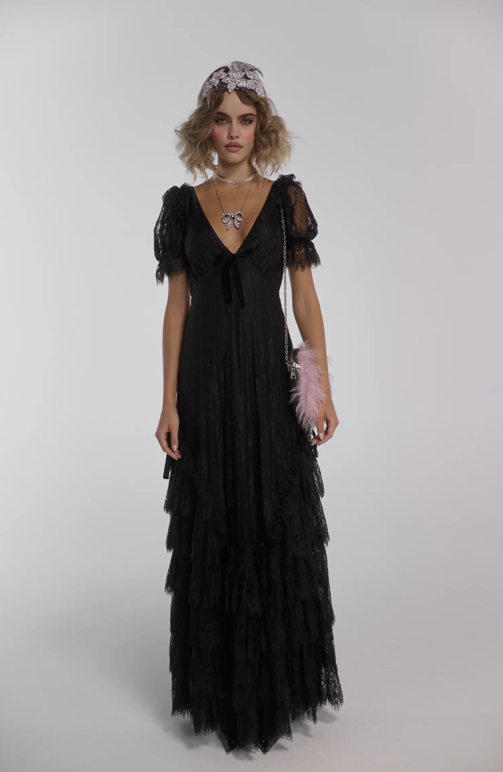 Selkie, The Caviar Lace Gatsby Slip Dress
