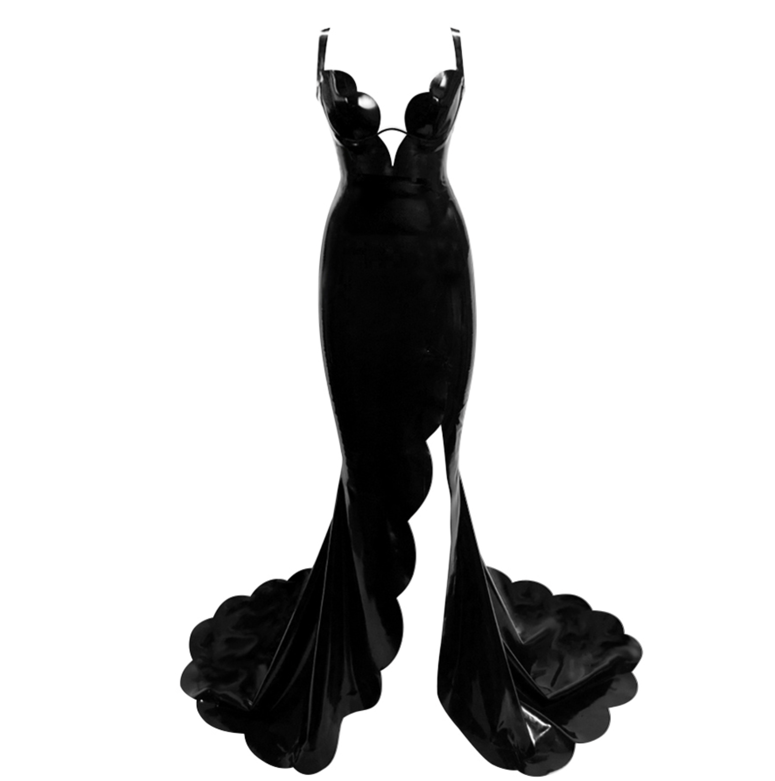 Atsuko Kudo, Strappy Tulip Gown w/ Train / Detachable Train Loop