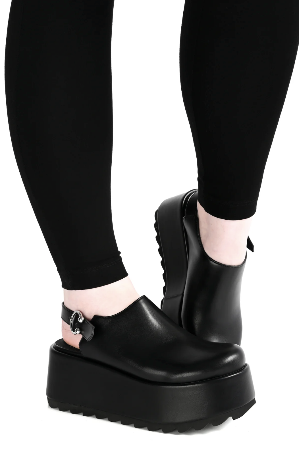 Foxblood Pierced Platform Clogs