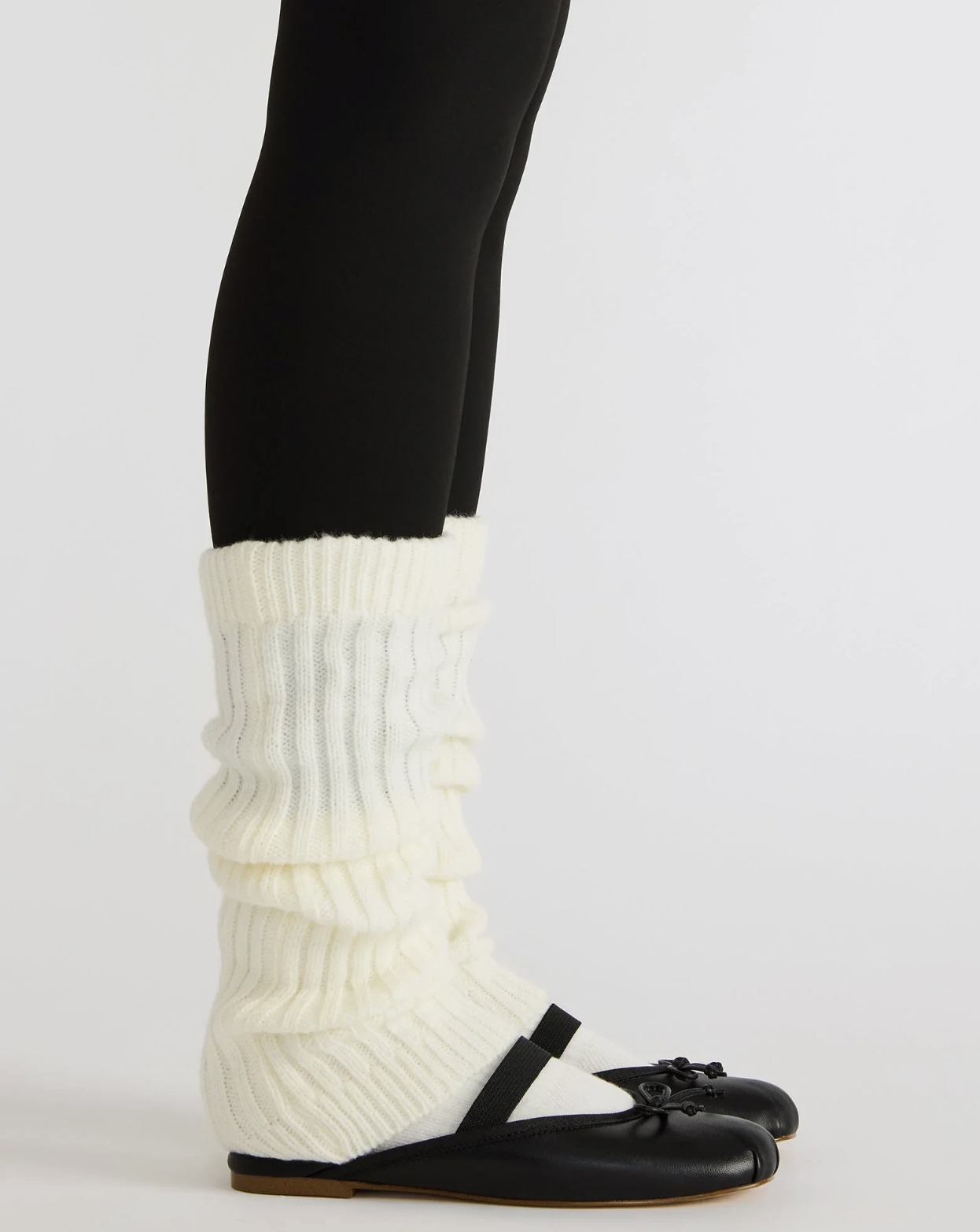 Steve Madden Cutesy Black Leather Ballet Shoe