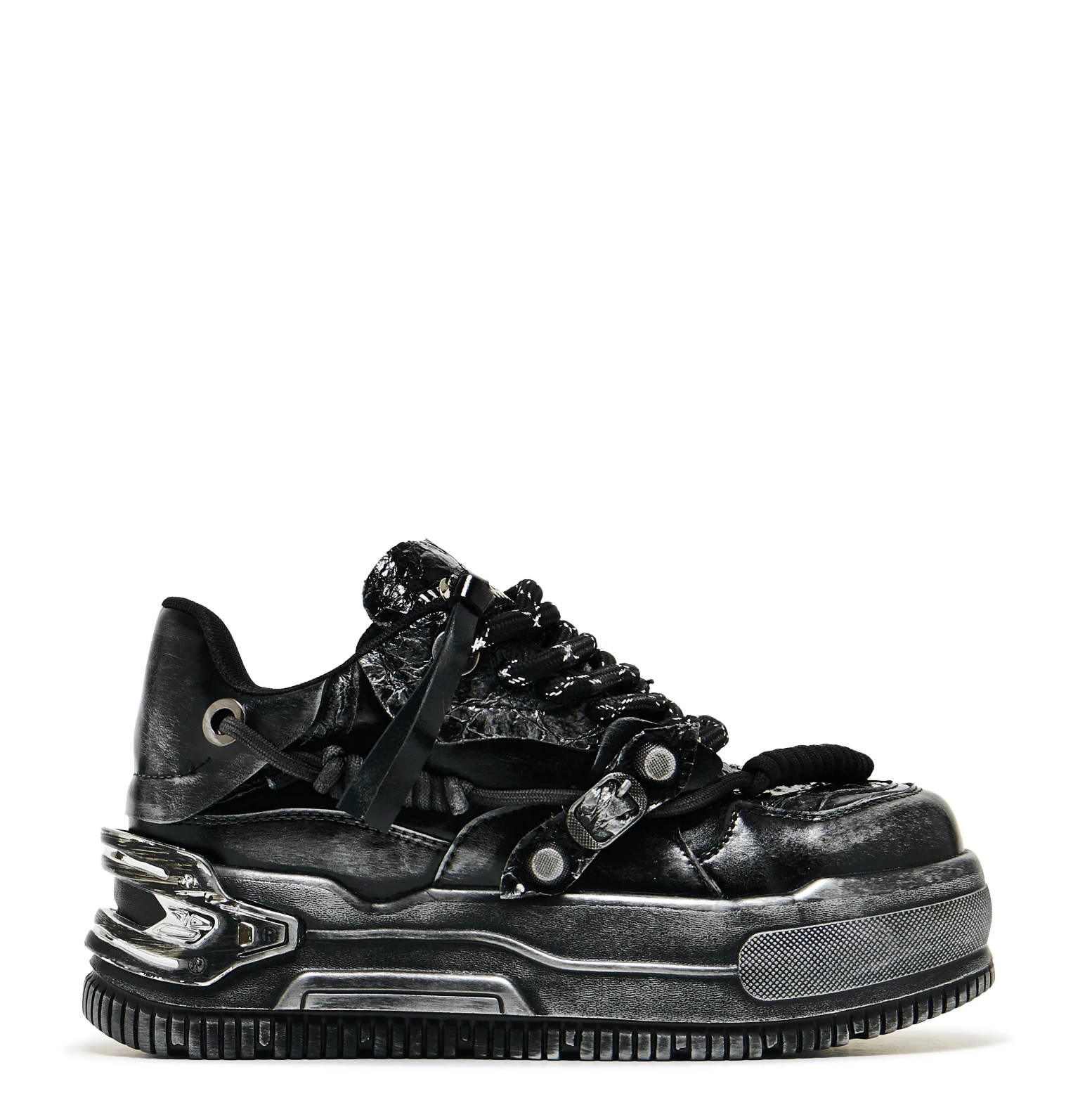 KOI Footwear Metamorphosis Distressed Platform Trainers