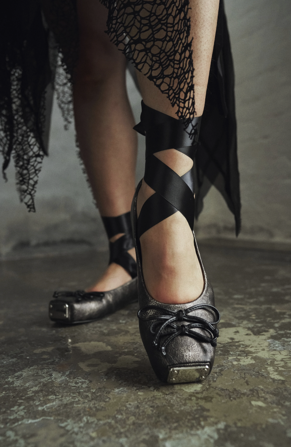 KOI Footwear Blithe Metal Toe Ballet Flats