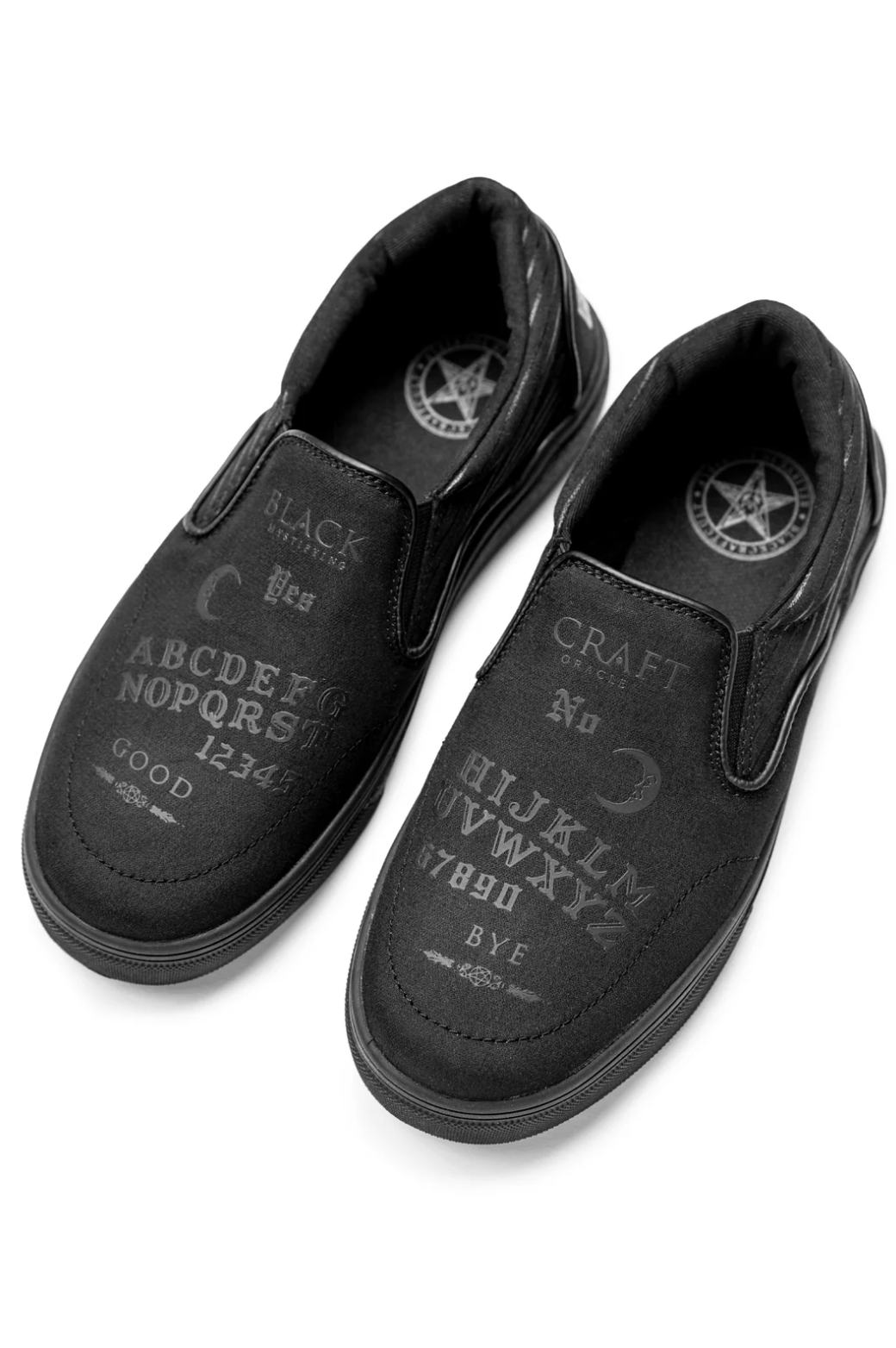 Blackcraft Ouija Black on Black Slip On Sneaker