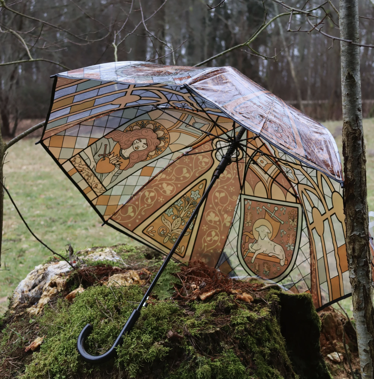 Anetteprs Our Lady of Sorrows Cathedral Stained Glass Umbrella