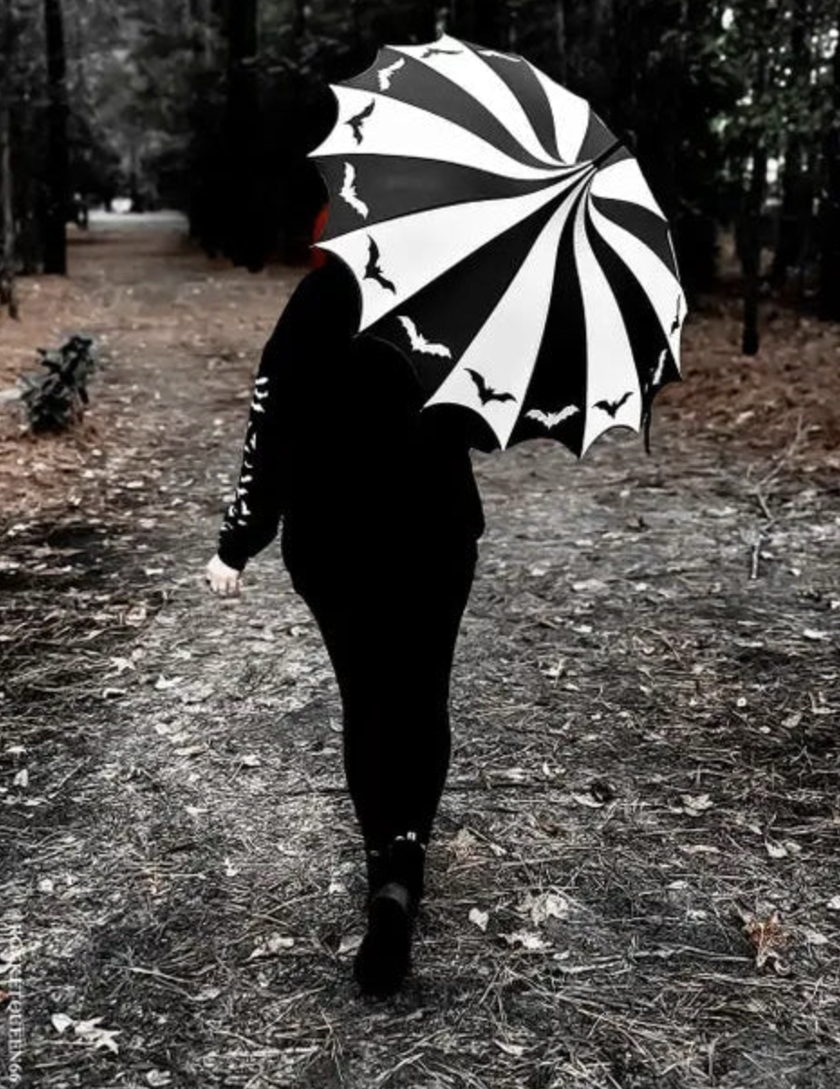 Witchwood Bags B/W Bats Batwing Umbrella