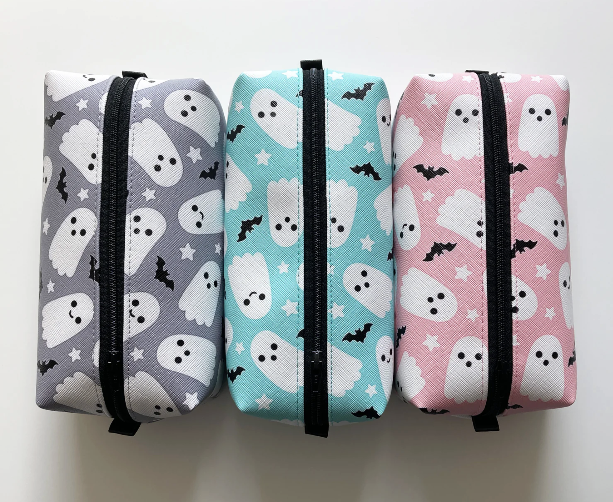 The Sketchy Pumpkin Shop Ghost Bat Cosmetic Bag