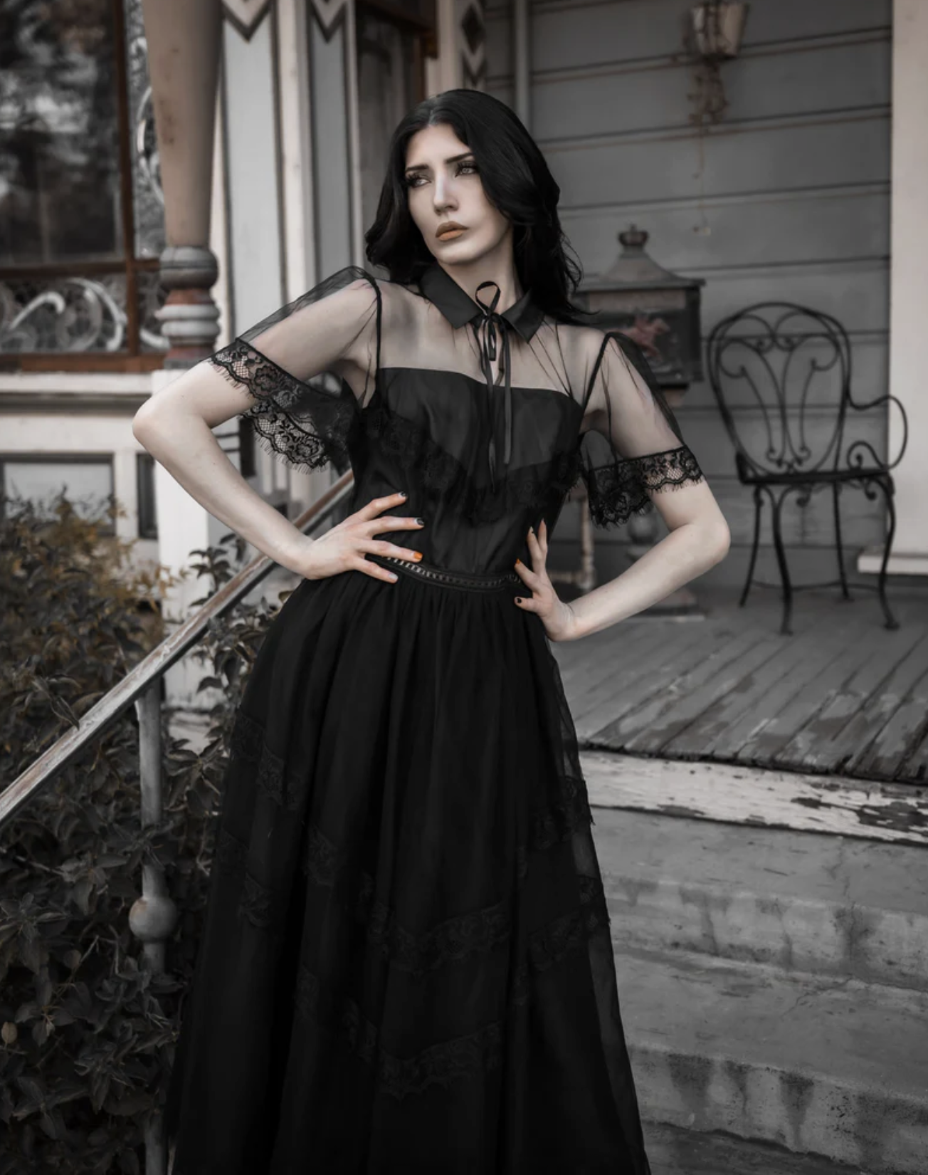 Lively Ghosts Midnight Masquerade Dress