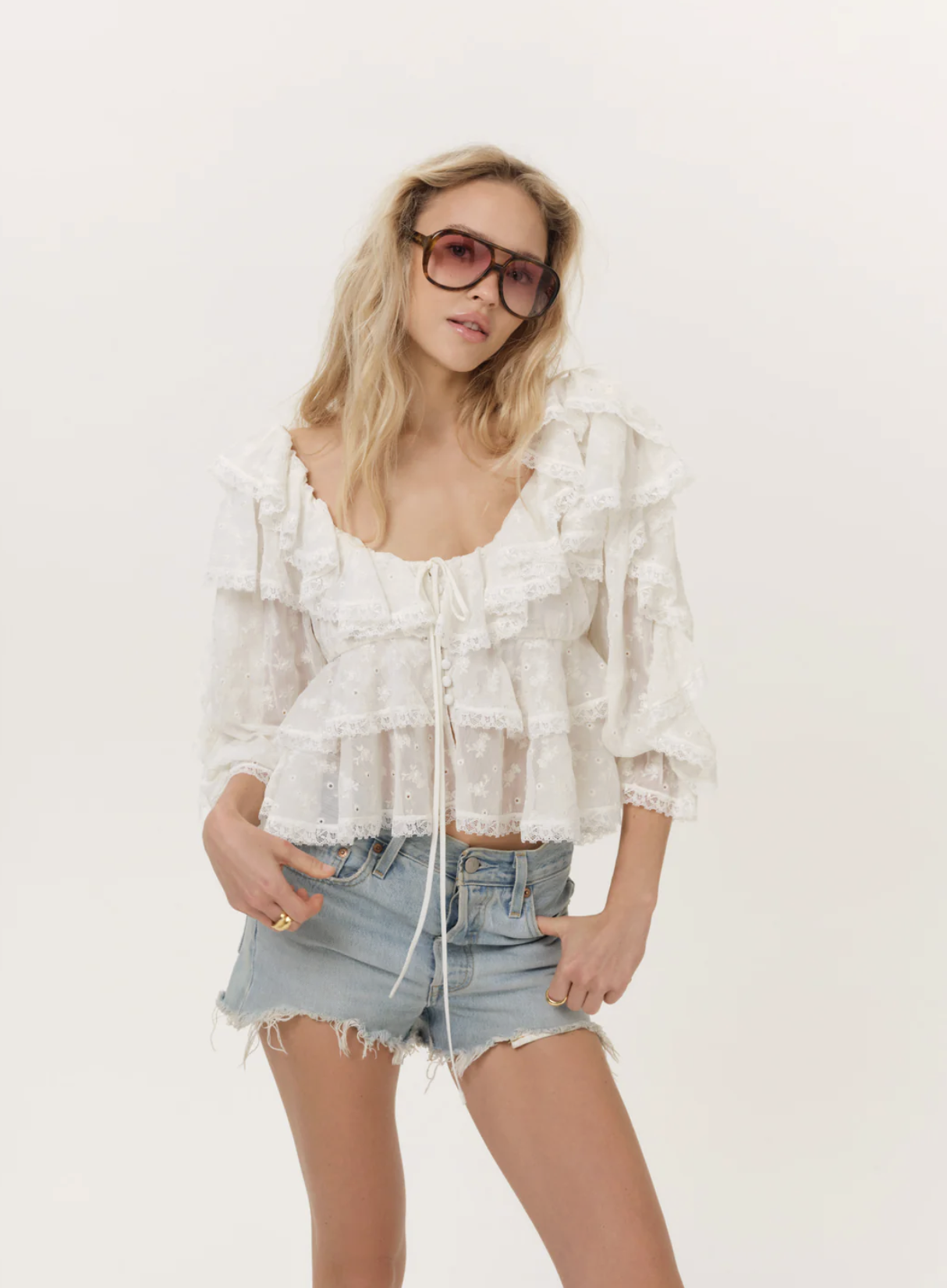 For Love &amp; Lemons Lilou Top