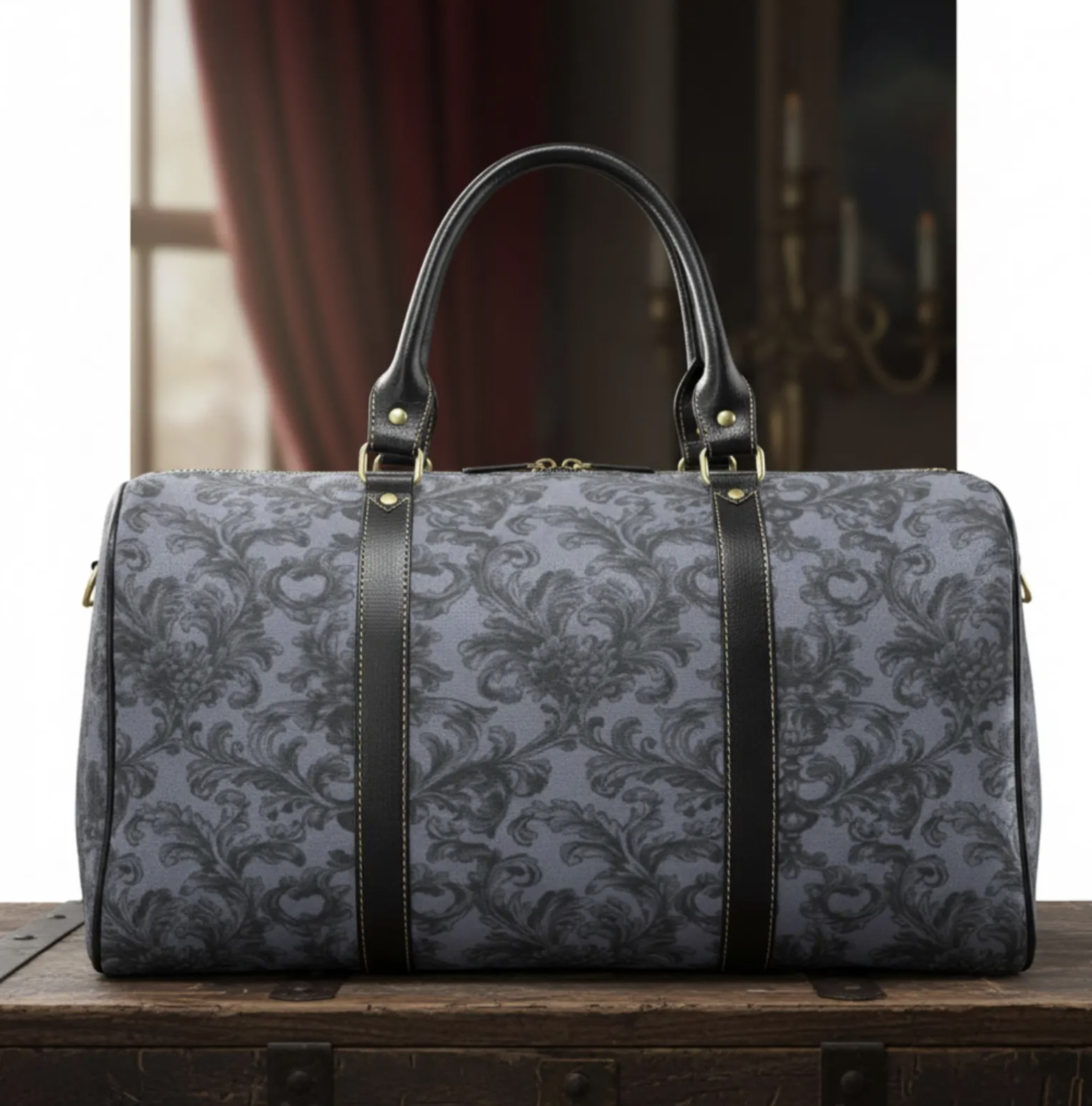 DarkSanctuaryStudio (via Etsy) Vintage Pattern Weekender Bag