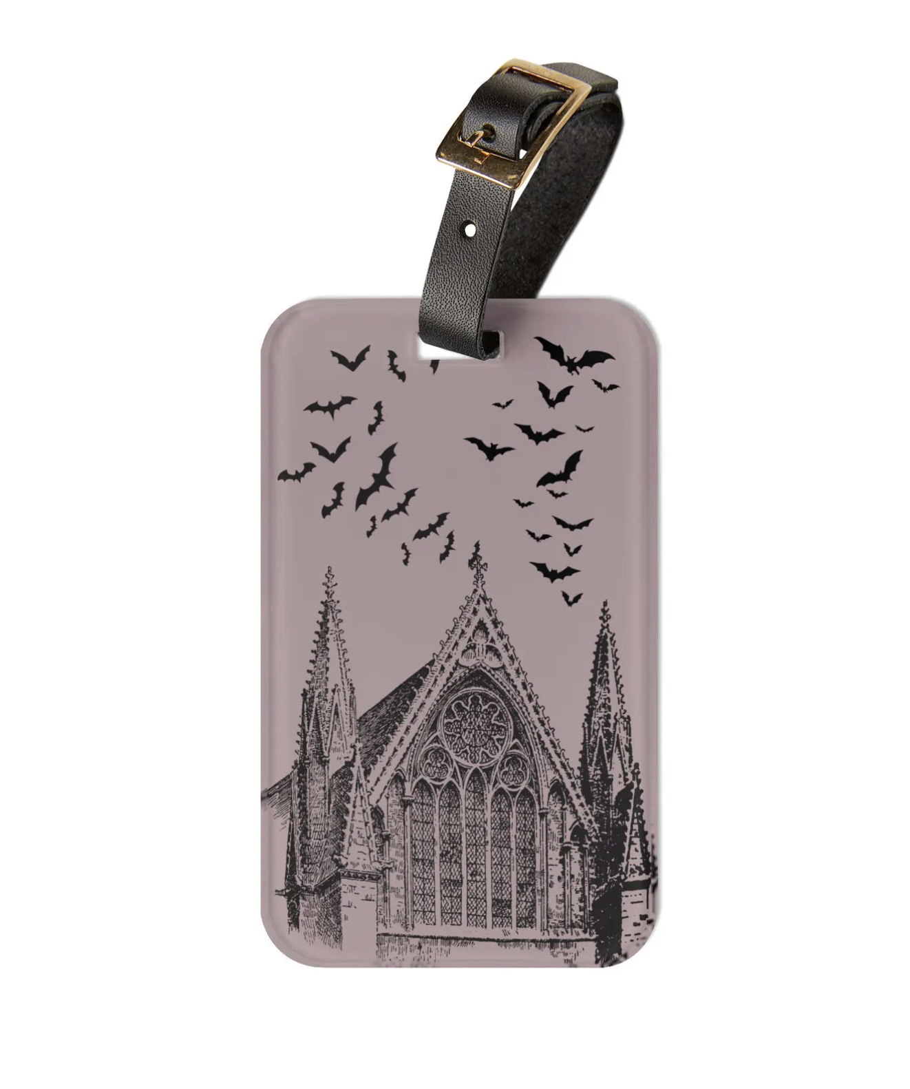 StoriesandSouvenirs (via Etsy) Gothic Church Luggage Tag 