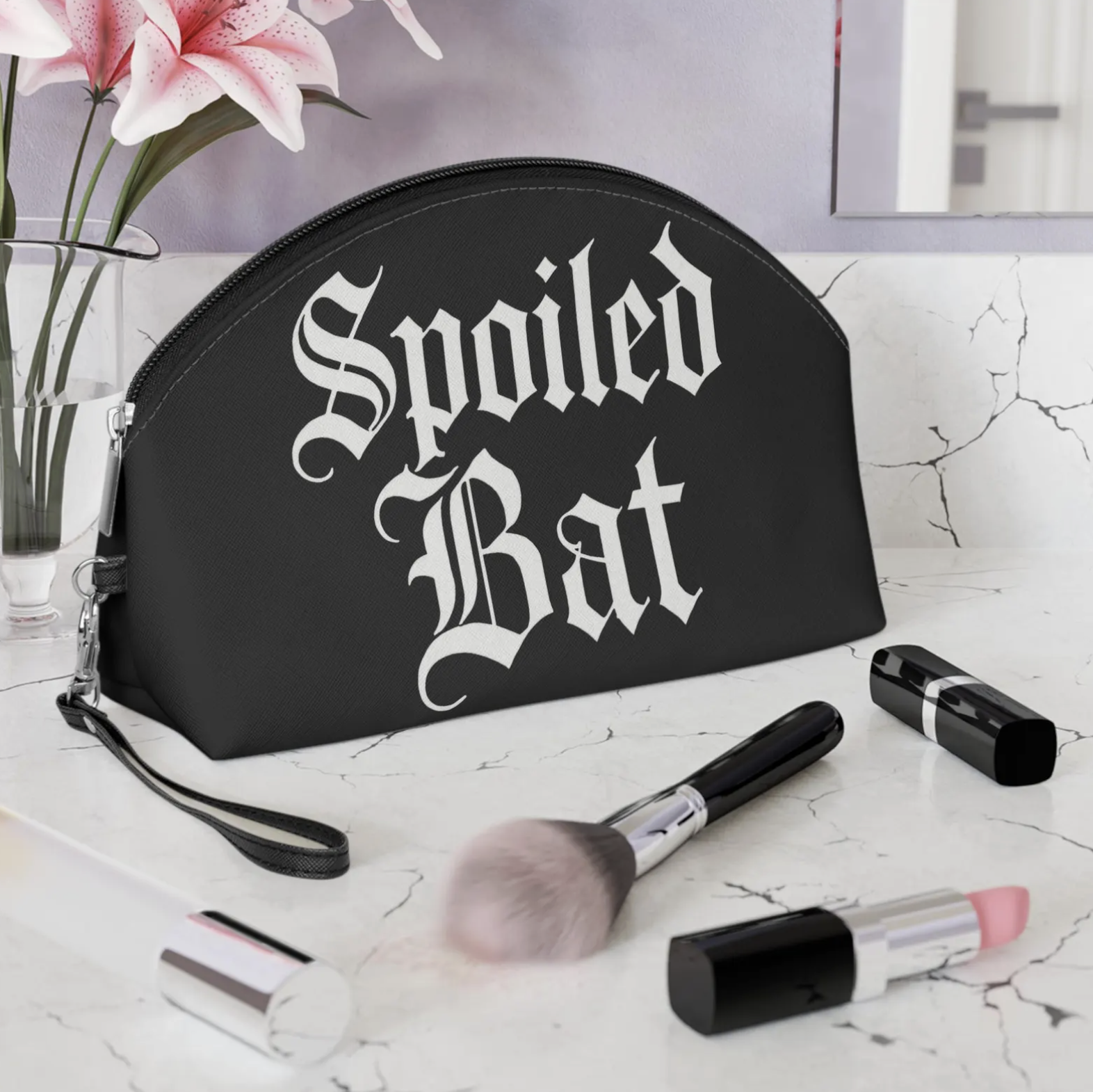 Four Coffins Spoiled Bat Cosmetic Pouch