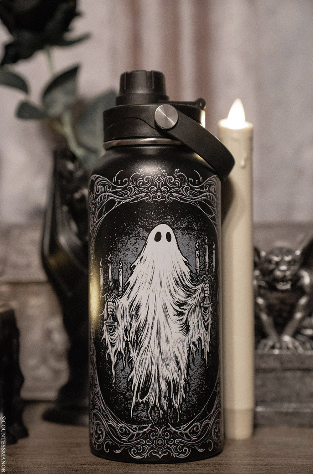 Vampire Freaks Ghost Haunting 32 Oz Water Bottle