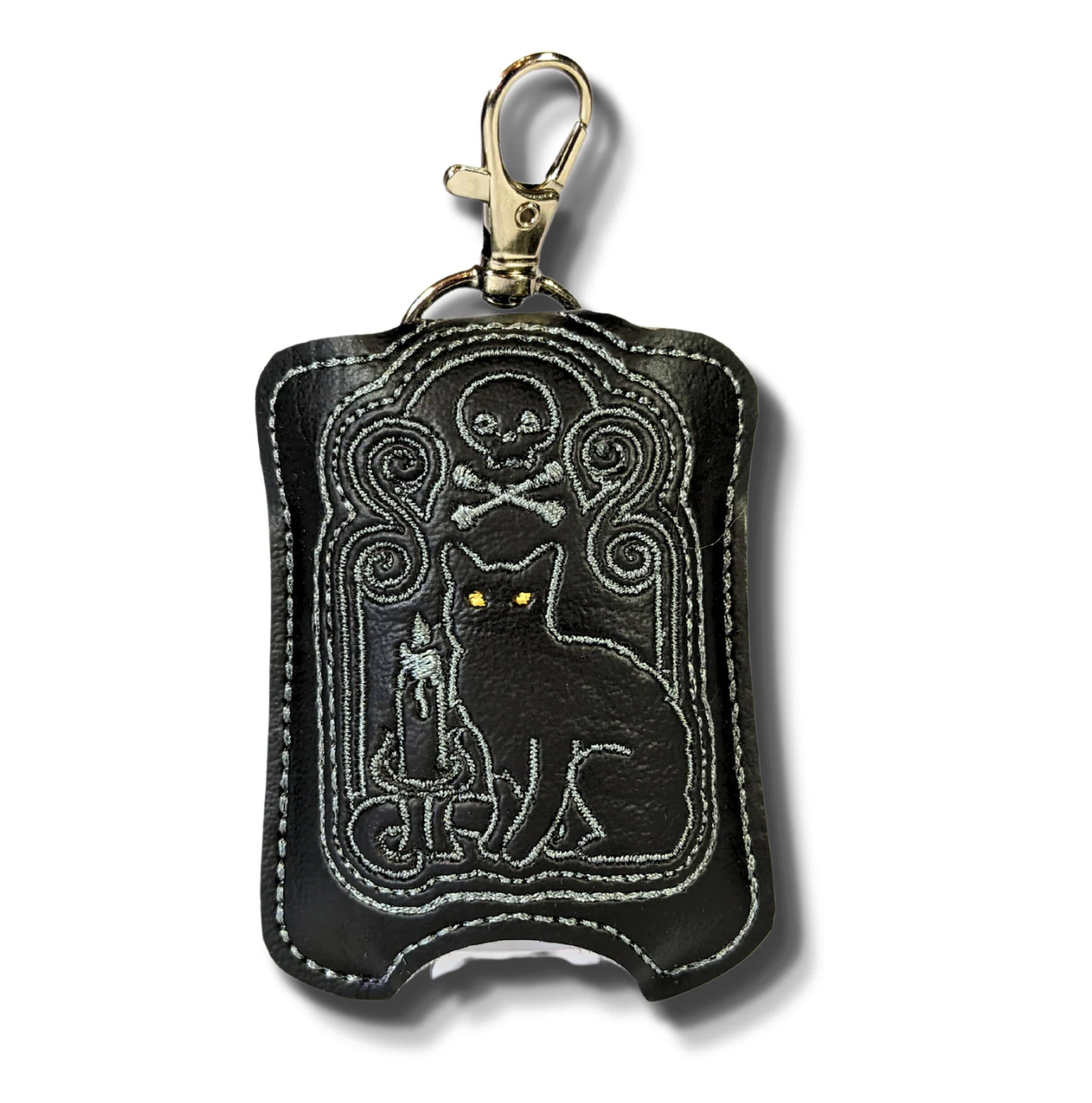 SewedAndSawed (via Etsy) Hocus Pocus Binx inspired Hand Sanitizer Holder