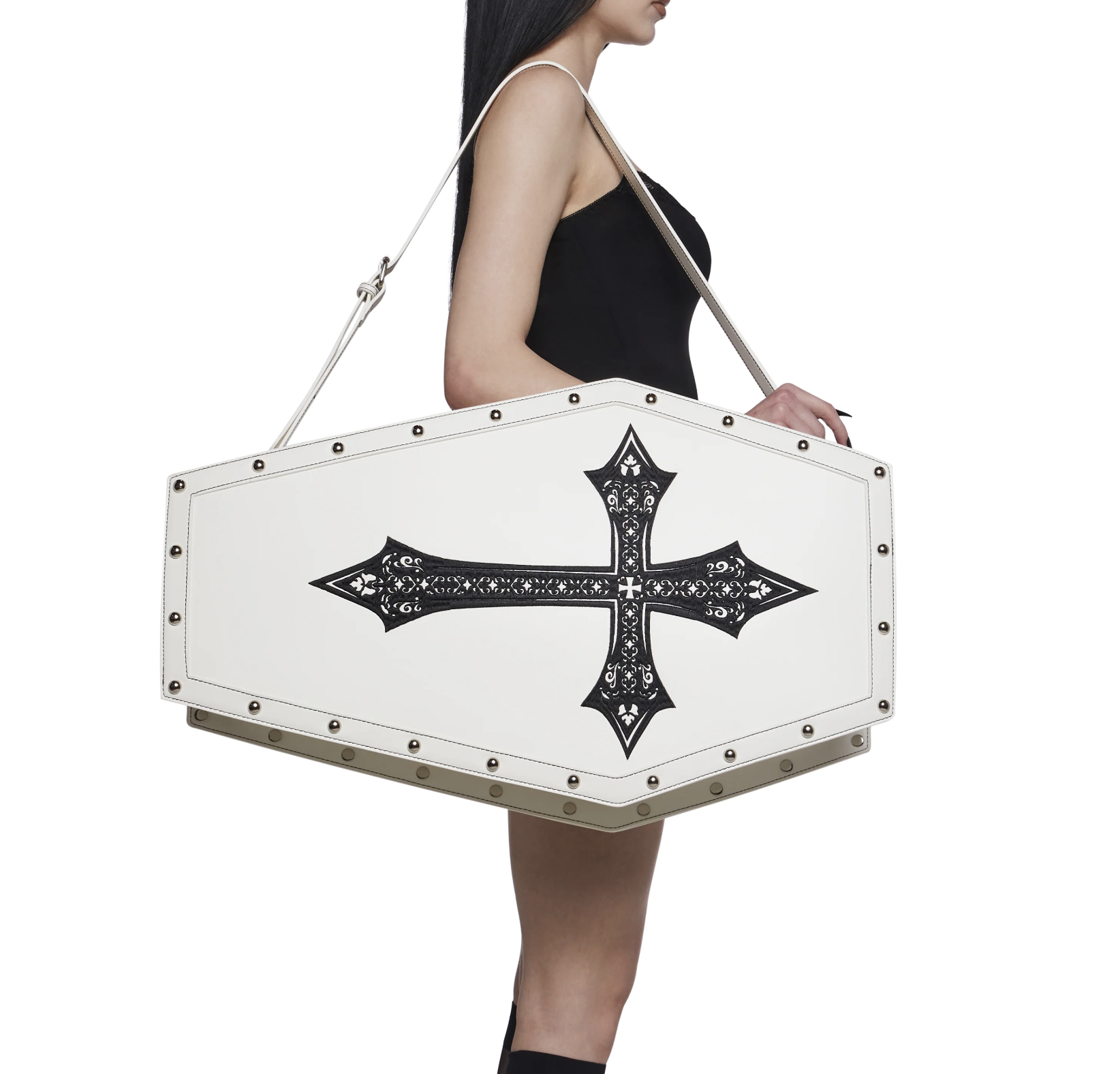 Dolls Kill Dead Weight Coffin Weekender in White