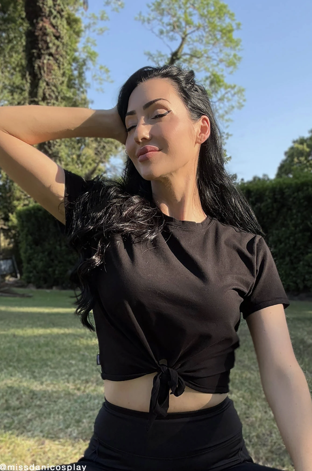 BlackMilk Tie Front Tee