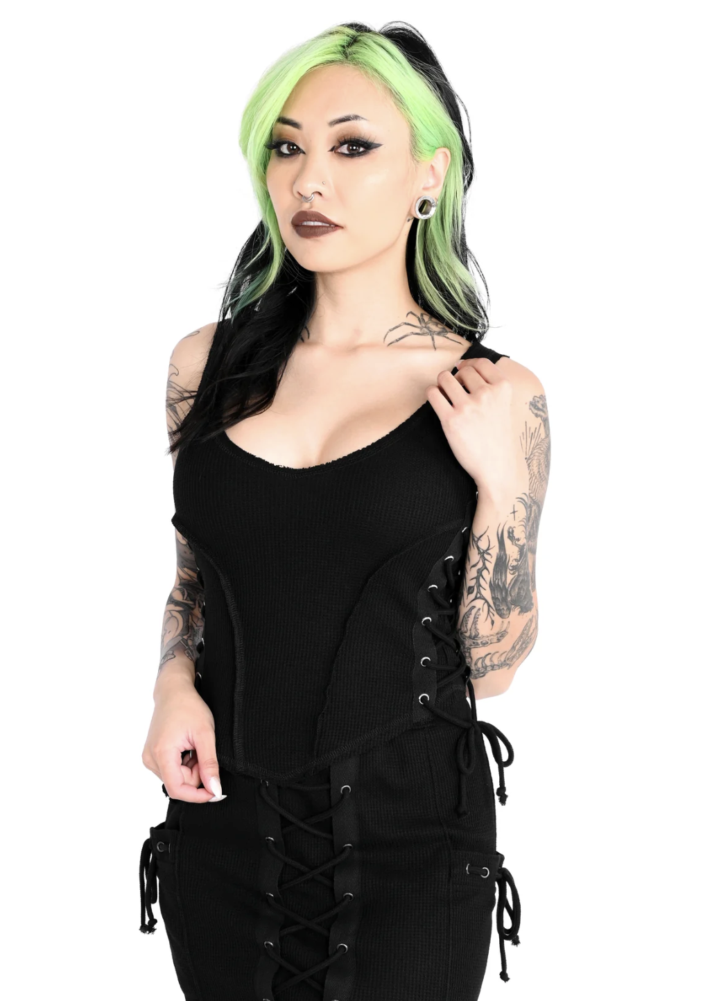 Foxblood Zinnia Thermal Tank Top