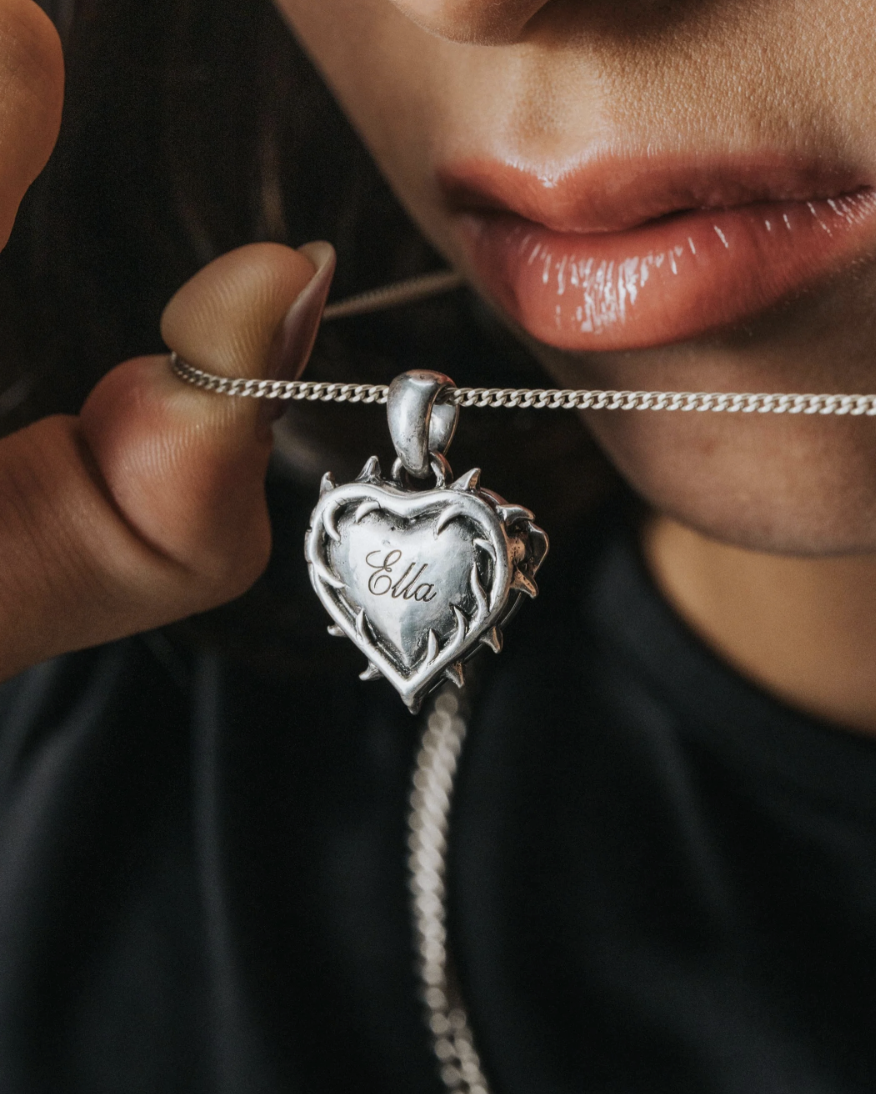 Untold Truth Vintage Thorn Pendant in Silver