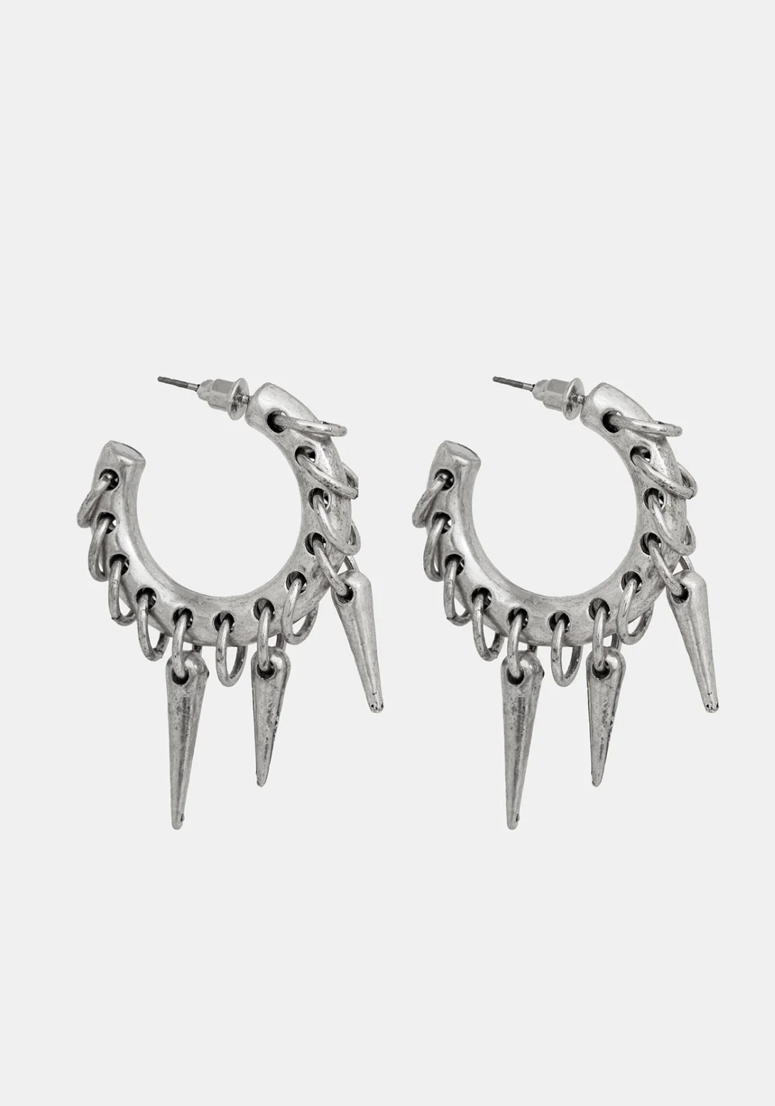 Disturbia Gloryx Spike Pierced Hoops