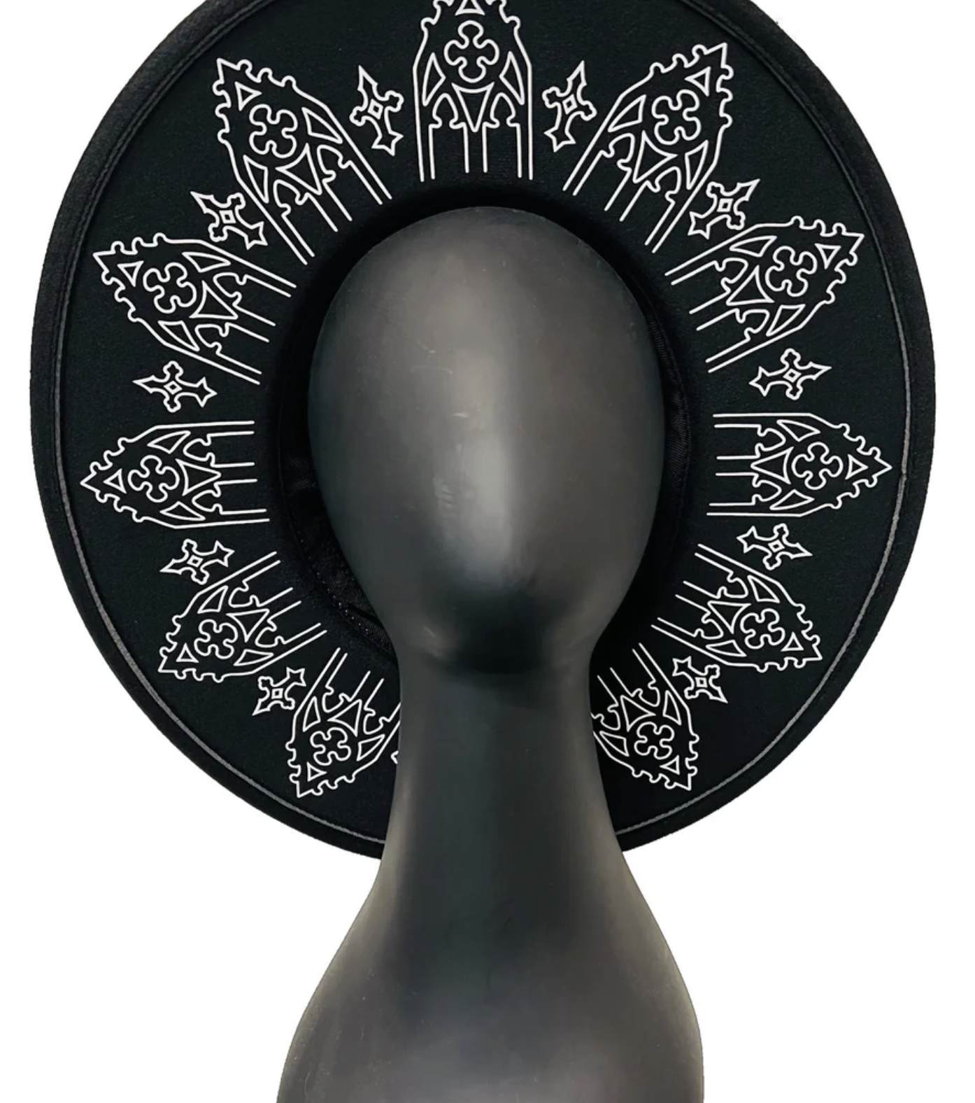 Witchwood, Vegan Felt Wide Brim Hat - XL Brim - Wrought Iron