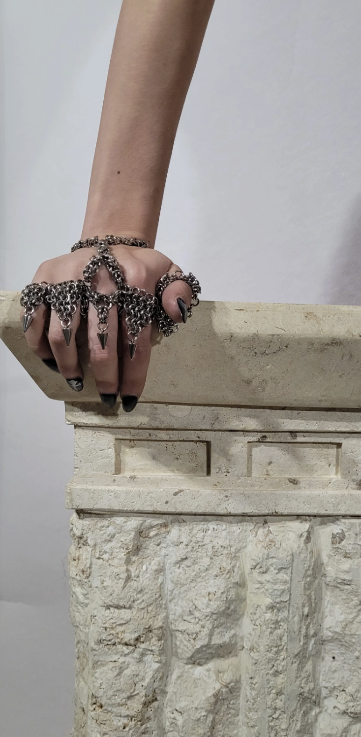 Catholic Guilt Clothing, Chainmail Knuckle Dusters