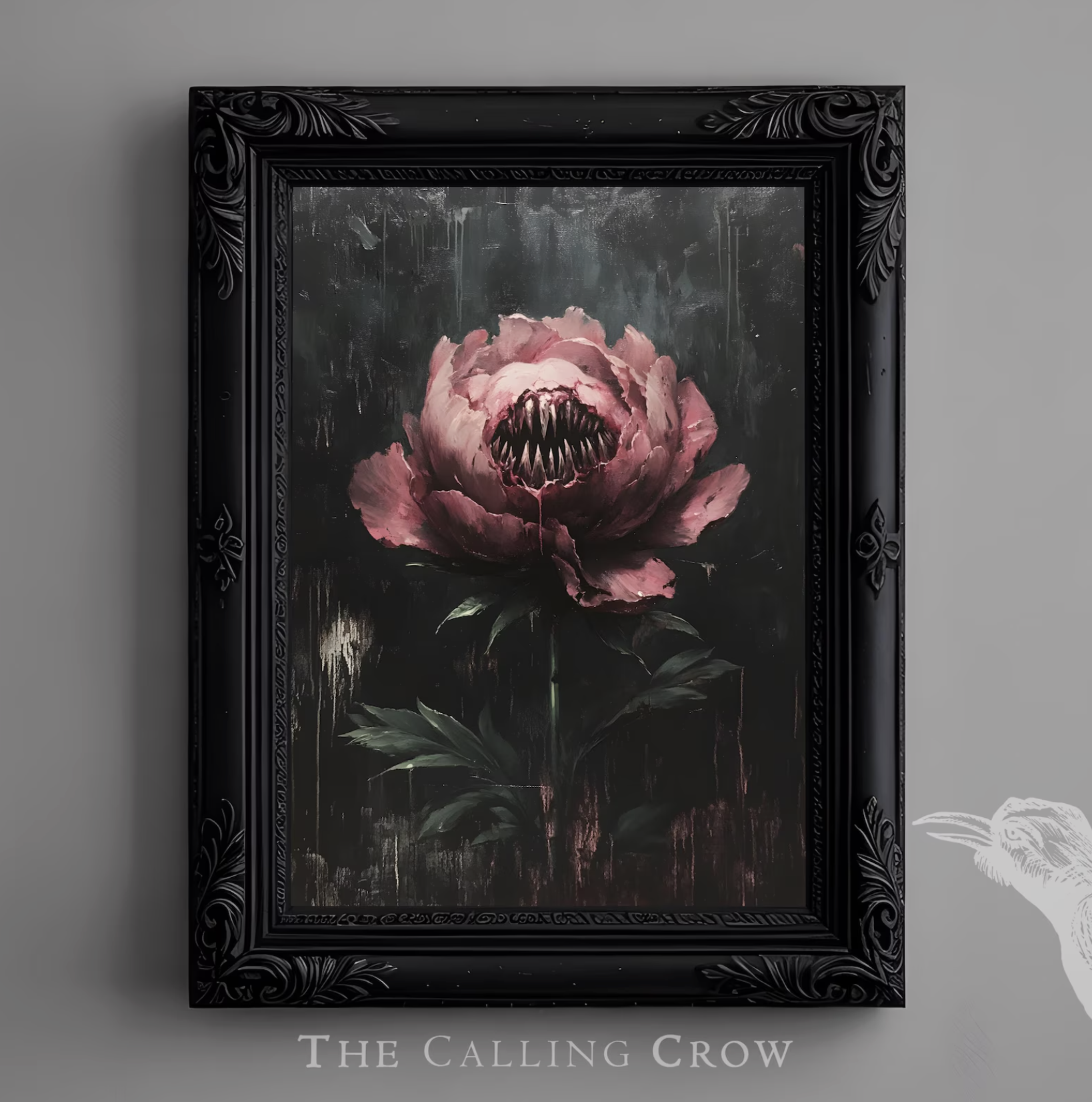 thecallingcrow (via Etsy), Sinister Peony