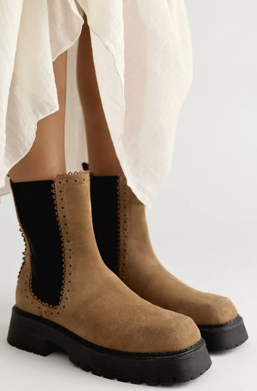 Free People, Tried and True Brogue Boots