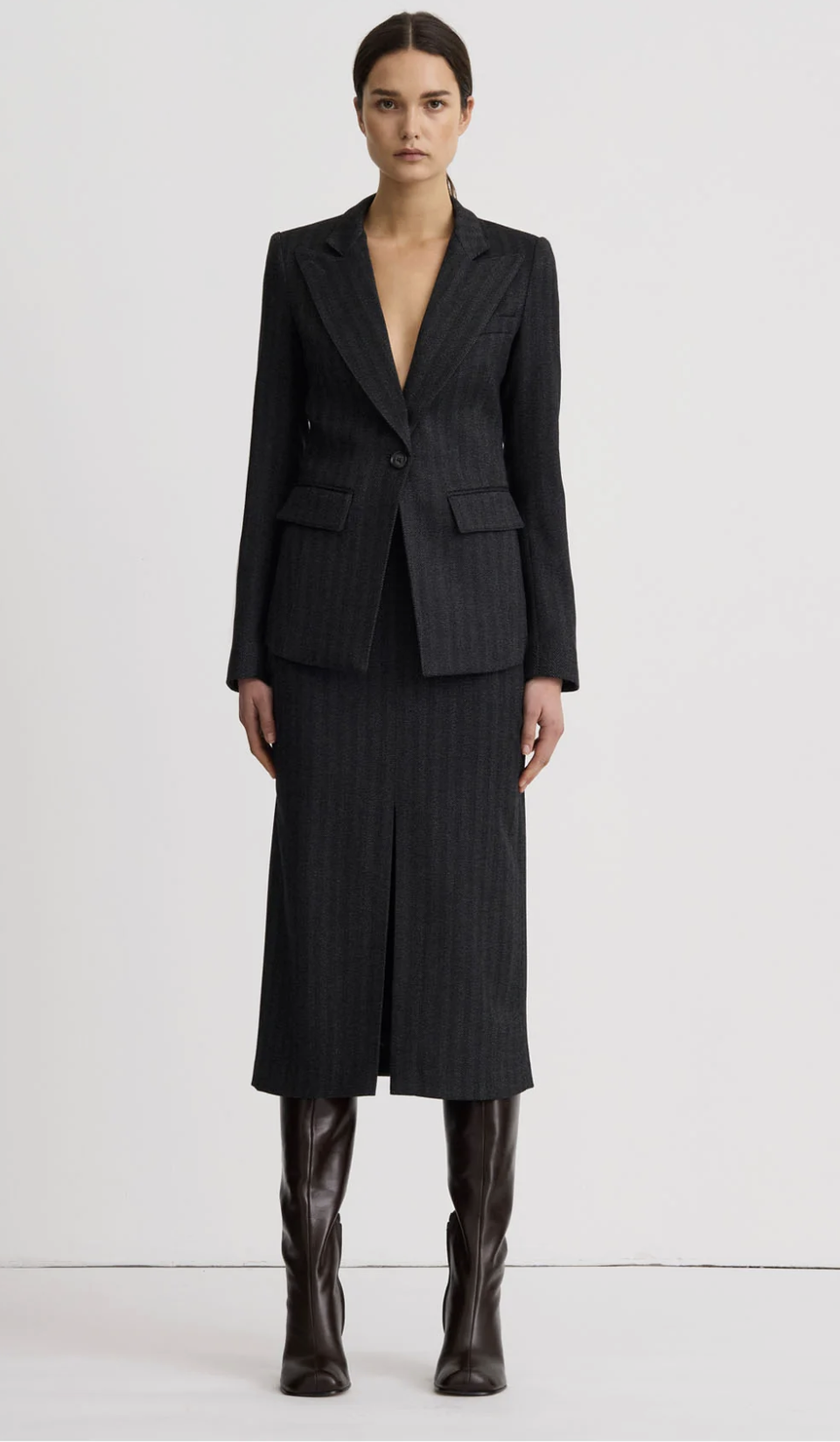 Smythe Longline Peaked Lapel Blazer