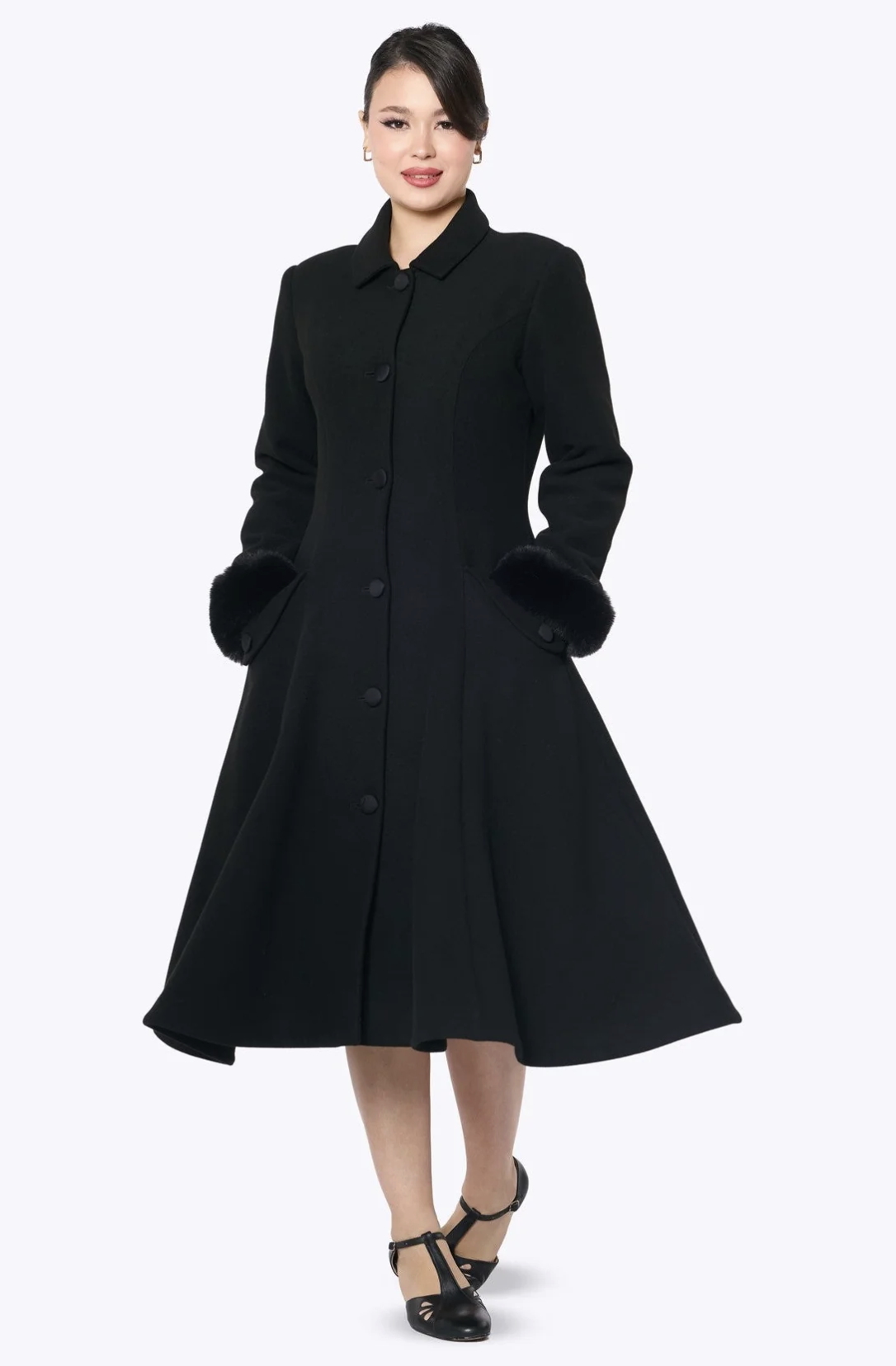 Collectif Anoushka Black Coat