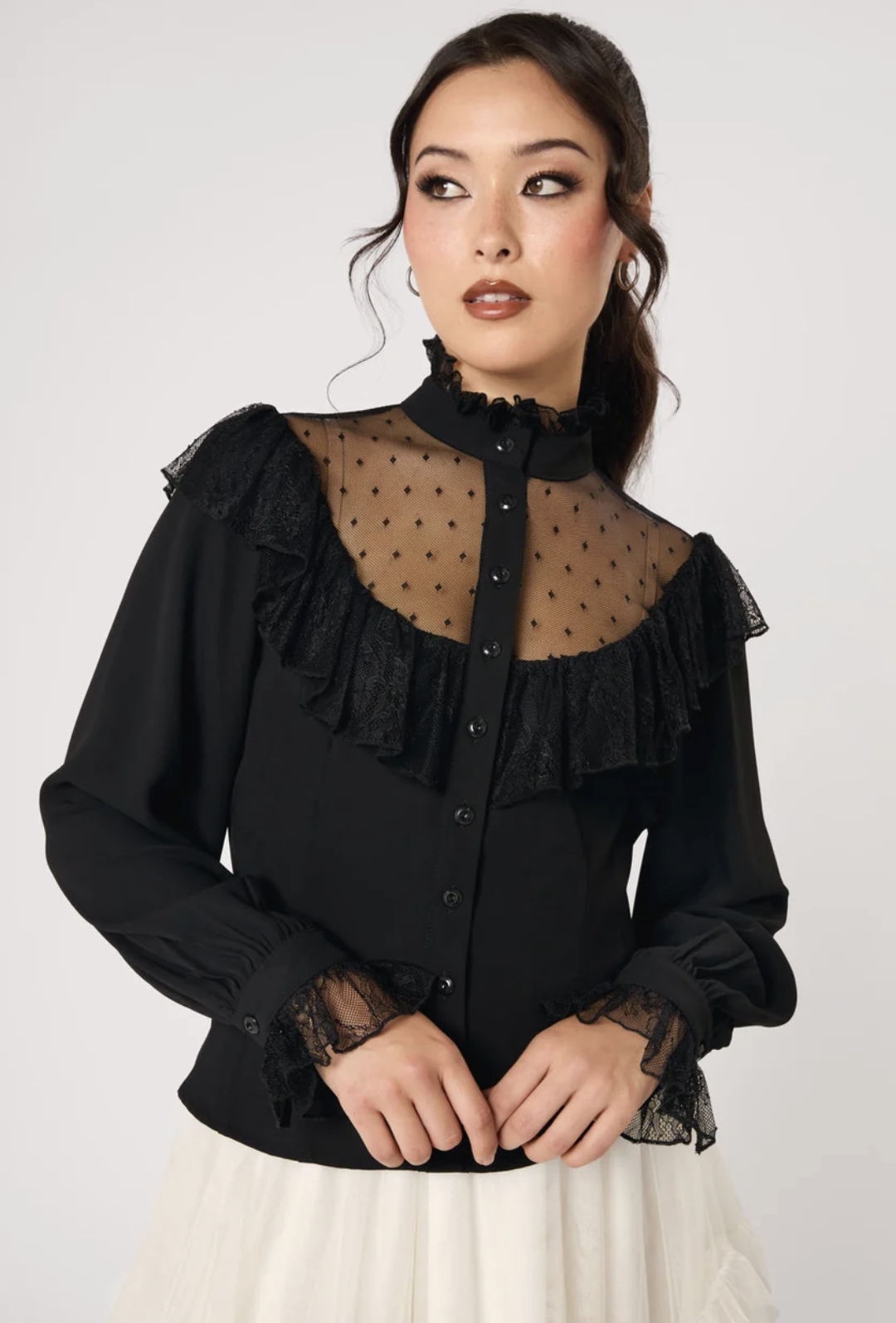 Hell Bunny Dark Knight Blouse
