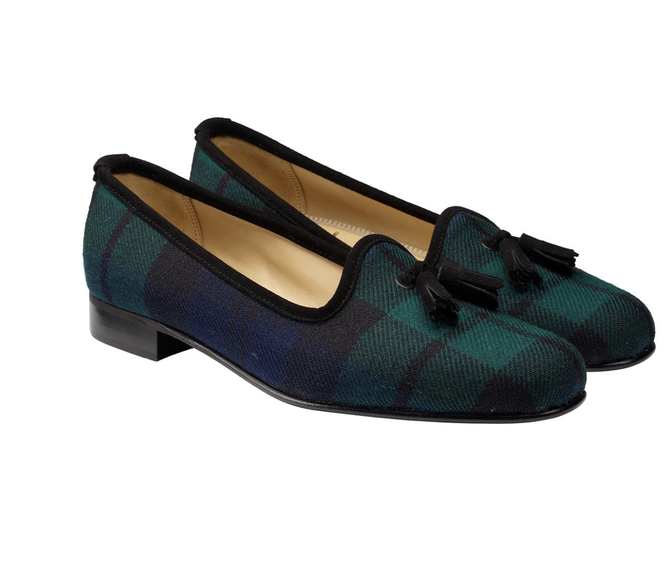 Crockett &amp; Jones Pump Black Watch Tartan