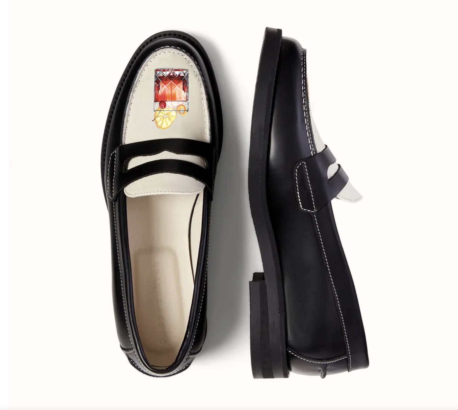 Duke &amp; Dexter Women's Hand-Painted Motif Penny Loafer