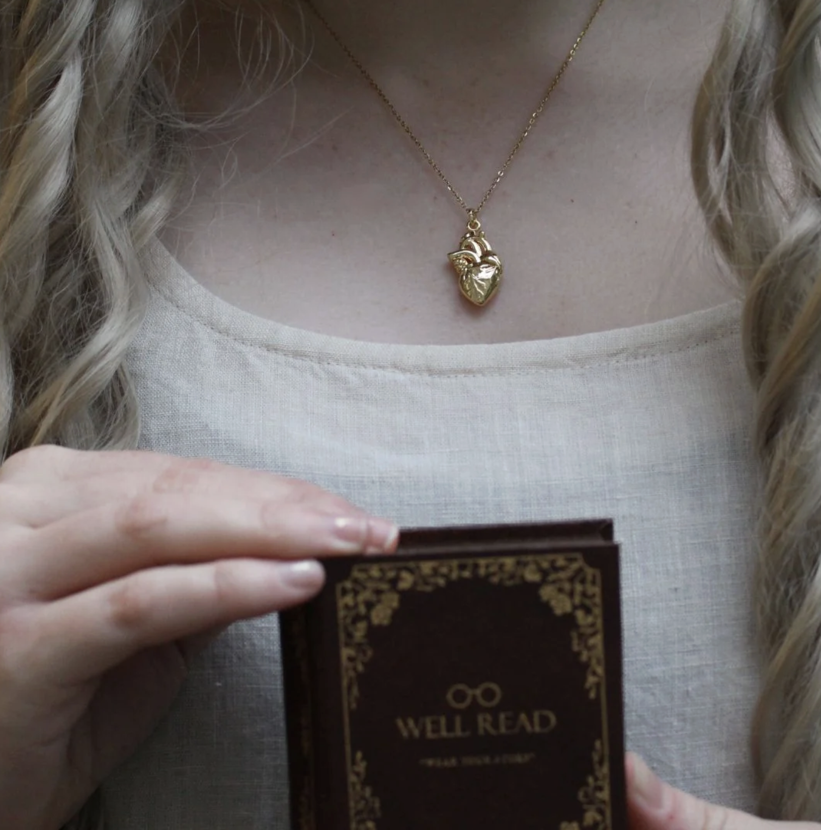 Well Read Frankenstein Bookish Pendant Necklace