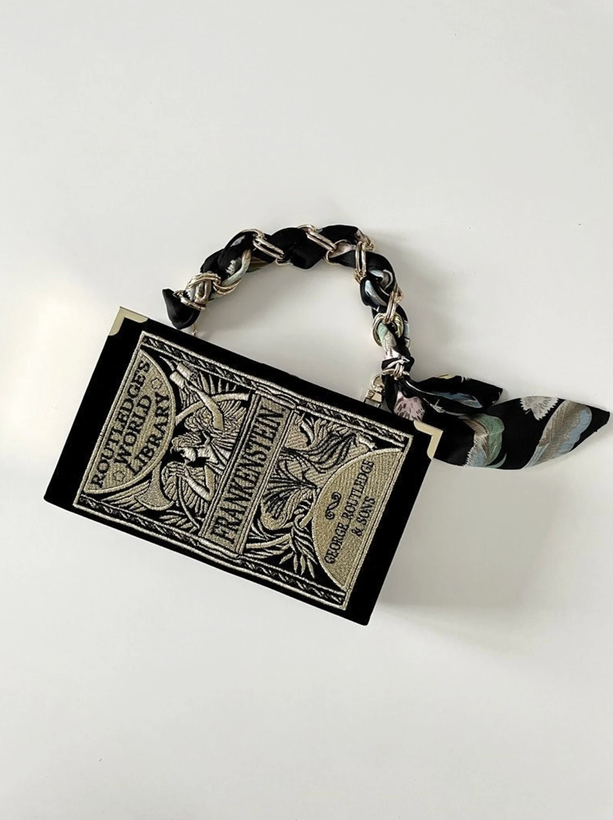 VR Storybook Embroidered Frankenstein Bag