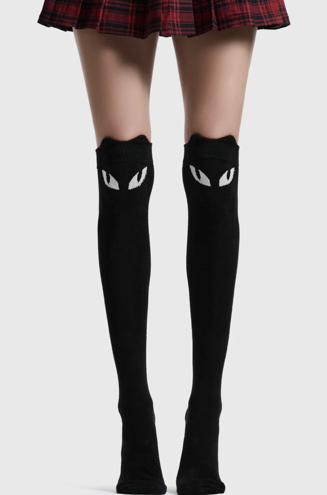 Killstar Keiko Kitty Knee High Socks