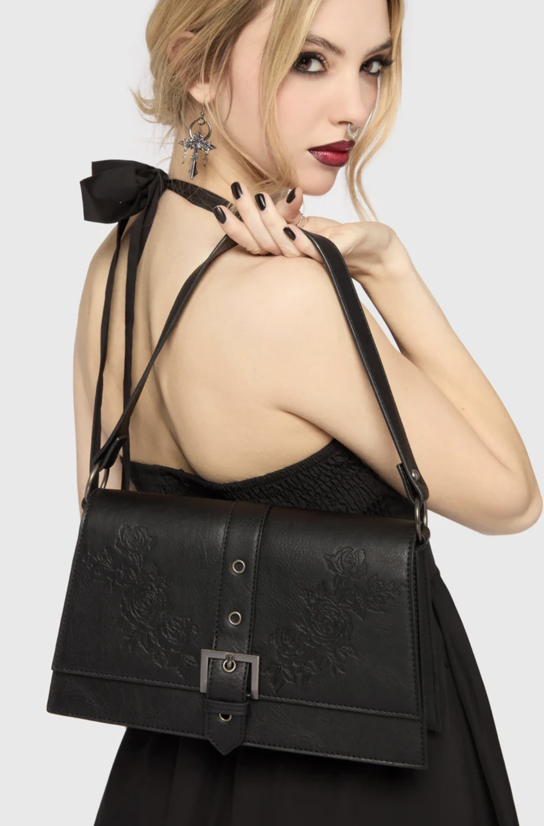 Killstar Devil's Darling Debossed Handbag