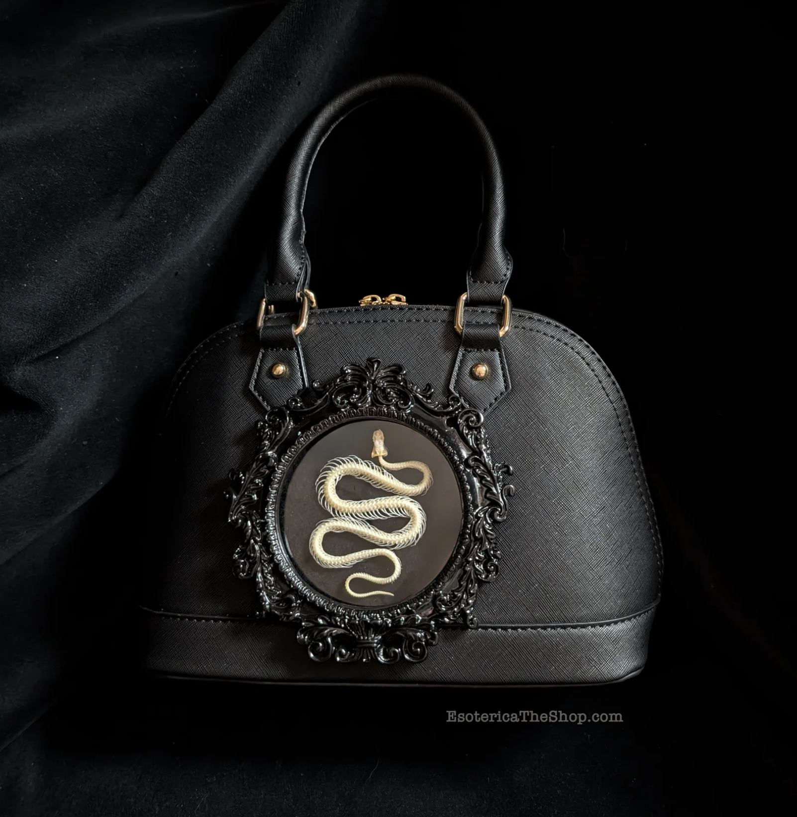 Esoterica Real Snake Handbag - Morticia