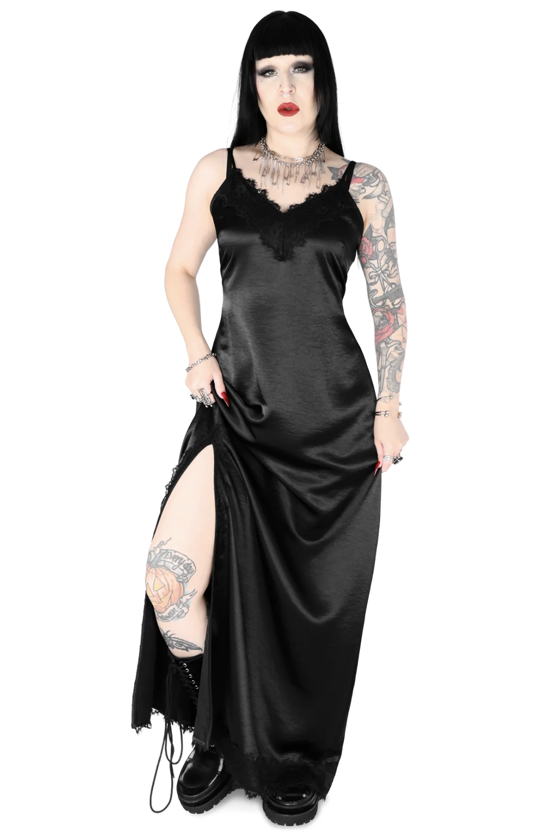 Foxblood Sasha Maxi Slip Dress