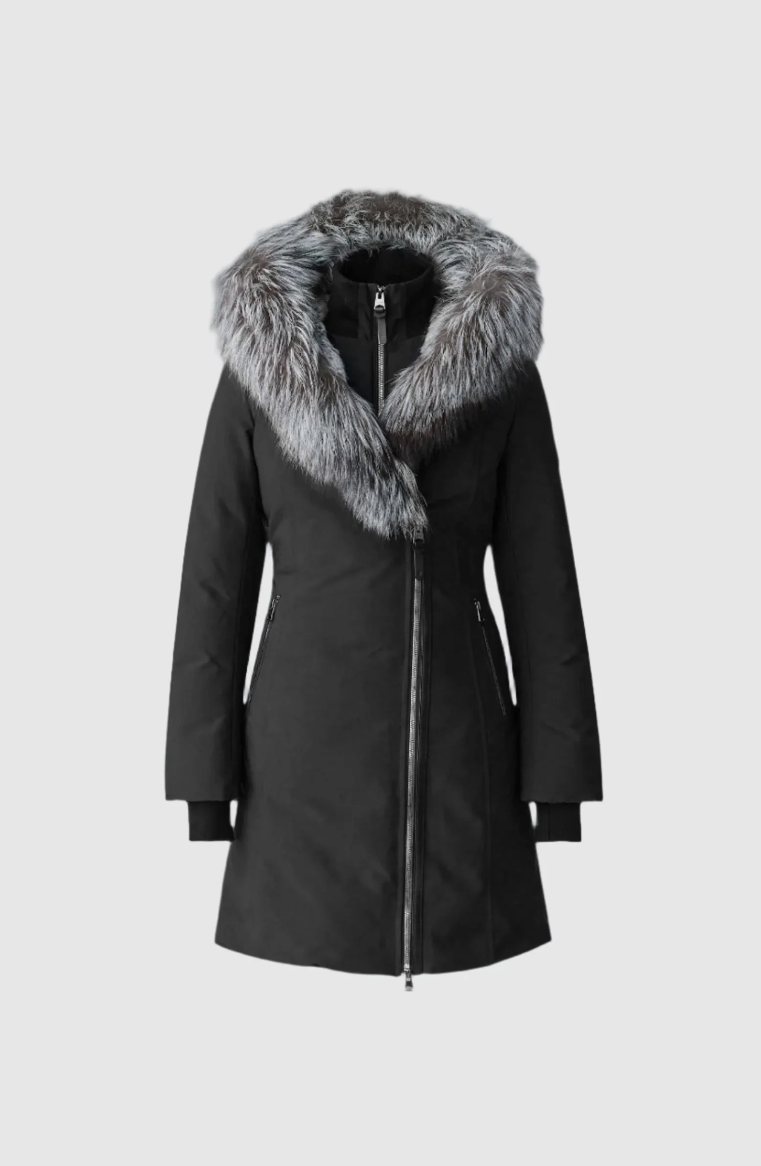 Mackage TRISH-X Powder Touch Down Coat with Silver Fur