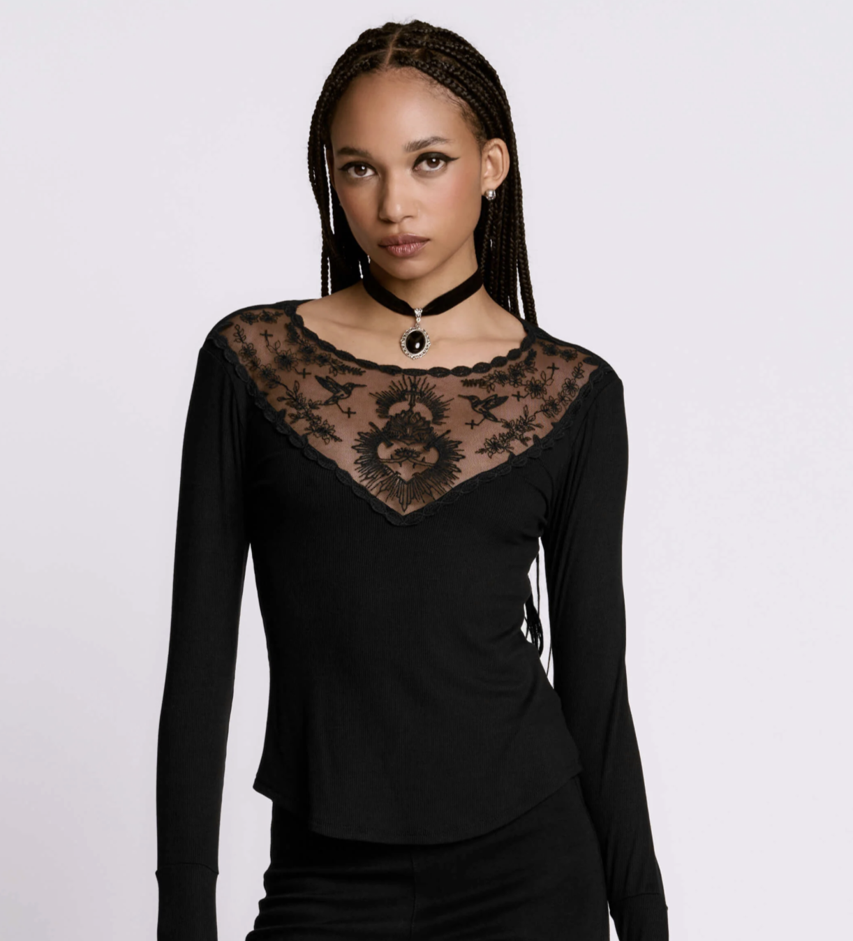Midnight Hour Sacred Heart Top